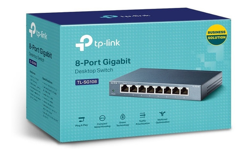 Switch Tplink 8 Puertos Giga Lan 10/100/1000 Tl-sg108