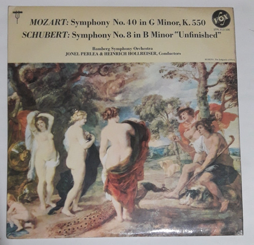 Disco Vinilo Mozart Schubert Sinfonia N°40 Sinfonia N° 8