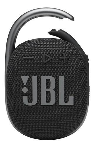 Imagen 1 de 5 de Parlante JBL Clip 4 portátil con bluetooth waterproof black 