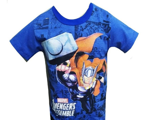 Imagem 6 de 6 de Kit 6 Camiseta Masculina Infantil Atacado Personagem Herois