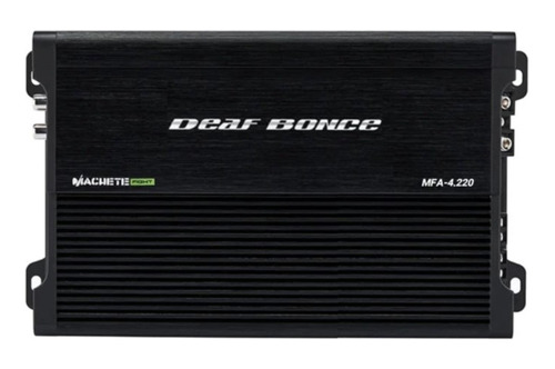Amplificador Deaf Bonce Machete Mfa-4.220 Clase D 4 Canales Color Negro