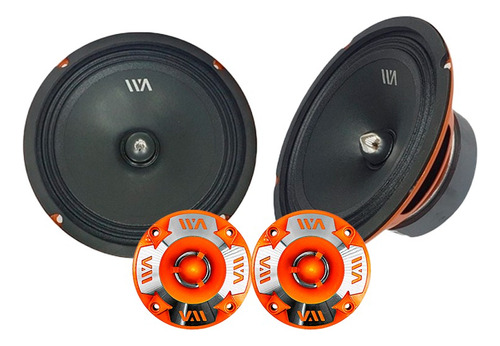 Set De Medio Rango War Audio Cabo68 + Tweeter Grenade 