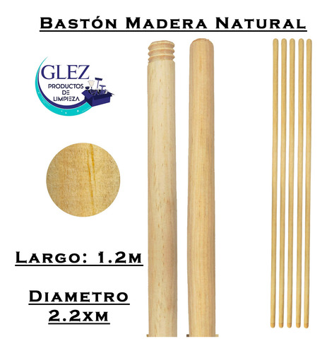 3 Escobas Cepillo Abanico Plus Ideal Con Bastón Madera