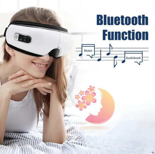 Masajeador De Ojos +calor Quita Ojeras,arrugas + Bluetooth