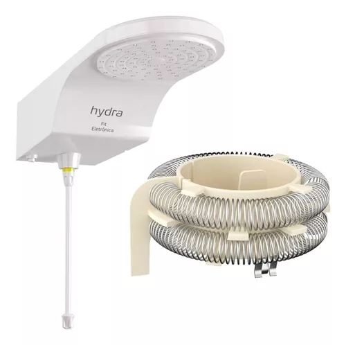 Chuveiro Ducha Eletrônica FIT Branca 220V/6800W Hydra - Ducha Sistema