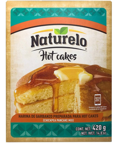 Harina De Garbanzo Preparada Para Hot Cakes Naturelo 400g