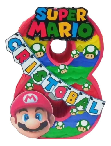 Piñata De Mario Número 