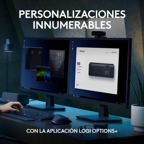 Teclado Logitech Mx Keys S Inalámbrico Rf Bluetooth Grafito