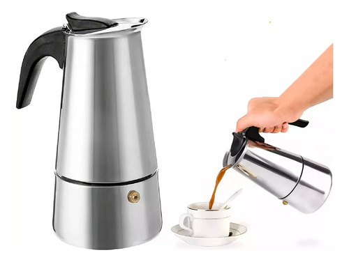 Cafeteira Italiana Inox Especial Expresso Faz 06 Xícaras