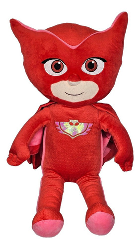 Mochila Peluche Pj Mask Owlette Rojo Infantil Niñxs