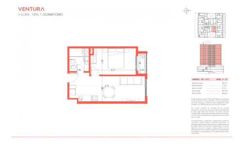 Imagen 9 de 9 de Venta Apartamento 1 Dormitorio Cordón Ventura Soho