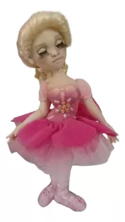 Muñeca De Porcelana Fria Artesanal Bailarina De Ballet