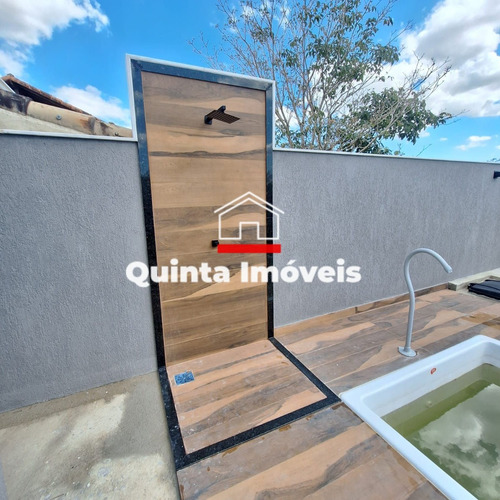 Casa Recém-construída Com Churrasqueira E Piscina No Condomínio Parque Das Palmeiras Em Itaboraí