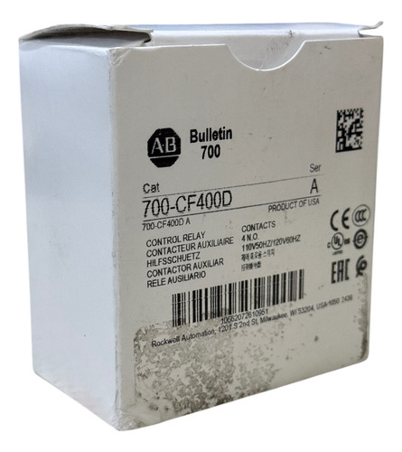 Relevador De Control Allen Bradley 700-cf400d