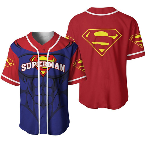 Camisa De Beisebol 3d Superman Superheroes