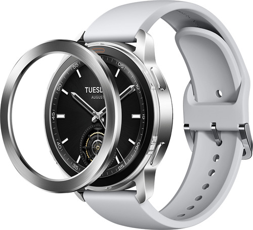 Xiaomi Watch S3 Resistente À Água Gps Amoled Hyper Branco Mesh Prateado Prateado