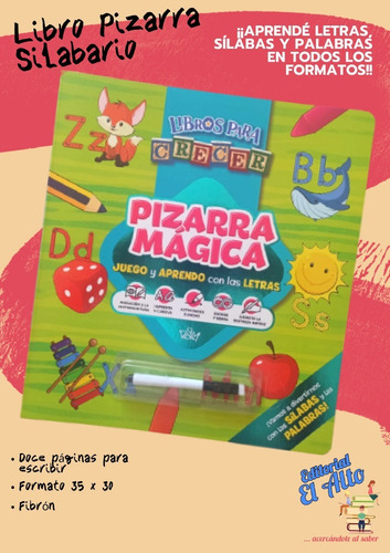 Libro Pizarra Mágica - Silabario - Libros Para Crecer