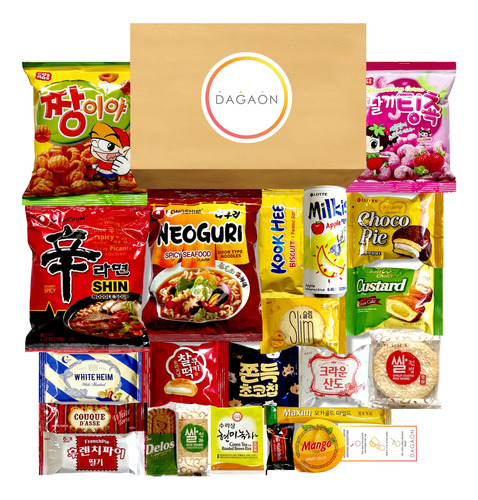 Dagaon Deliciosa Caja De Aperitivos Coreanos De 22 Unidades