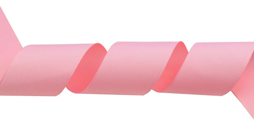 Cinta De Tela Gross O Falla De (1.5 Cm) Rollo De 13,7 Metros Rosa