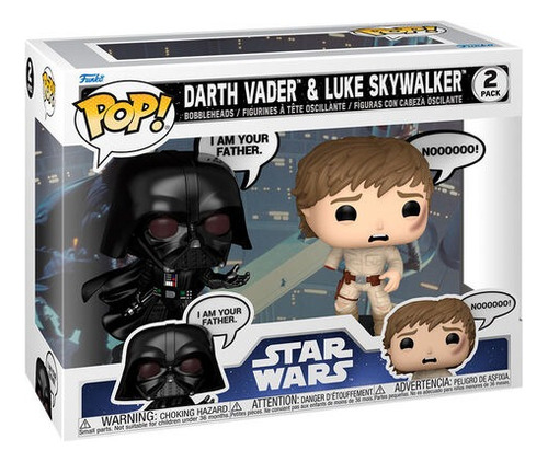 Funko Pop Sayings: Star Wars - Vader Y Luke 2 Pack