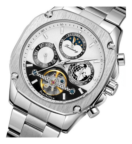 Reloj Mecánico De Lujo Forsining Tourbillon Para Hombre