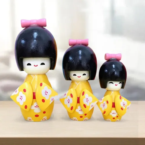 Muñecas japonesas de madera cheap