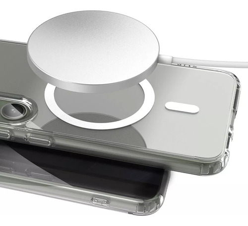 Carcasa Magsafe Transparente C/cargador P/samsung Galaxy