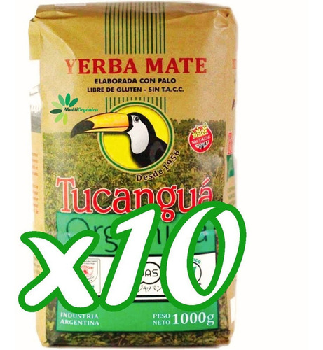 Yerba Mate Orgánica Tucangua X 10 Kg