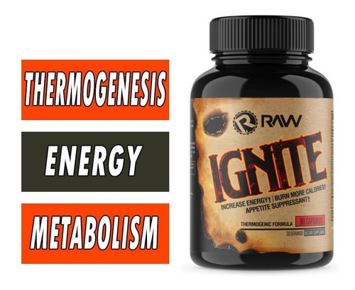 Raw Nutrition Ignite 120 Capsulas Sabor Sin Sabor