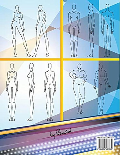 Dibujos De Diseño De Moda Y Atuendos: Cuaderno De Bocetos De