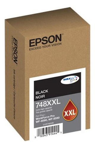 Cartucho De Tinta Negra Epson T748xxl Extra Alta Capacidad T