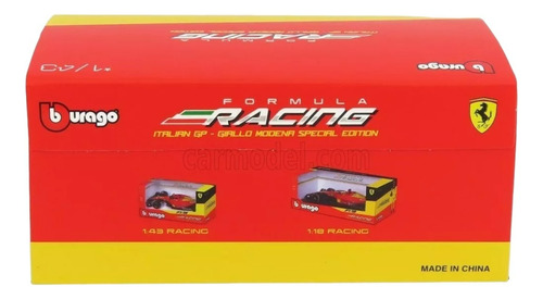 Burago 1:43 Ferrari F1-75 C. Sainz 2022 75th Aniversario