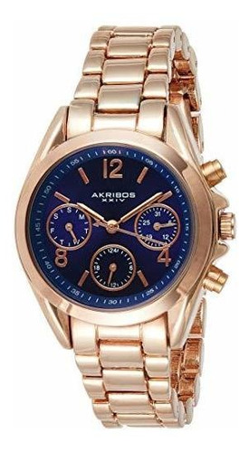 Akribos Xxiv - Reloj Multifunción Para Mujer, 3 Subesferas D