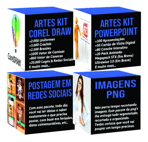 Pacote Mais Completo Artes Designer Photoshop Coreldraw