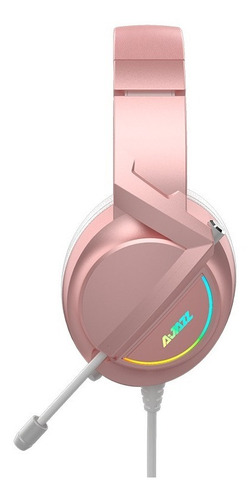 Imagen 5 de 9 de Audifonos Gamer 7.1 Usb Led - Ajazz Ax365 Rosado