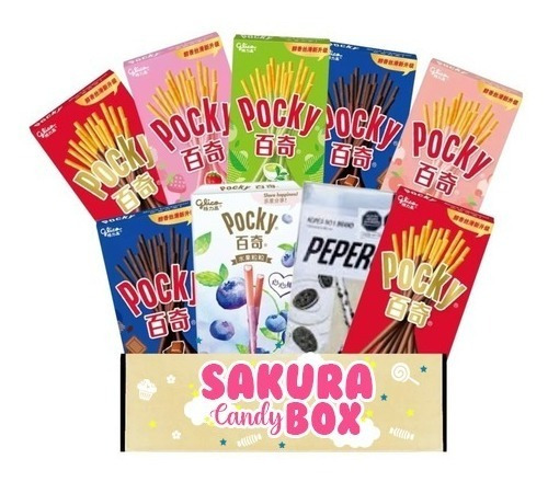 Sakura Pocky Box Palitos De Galleta Con Chocolate