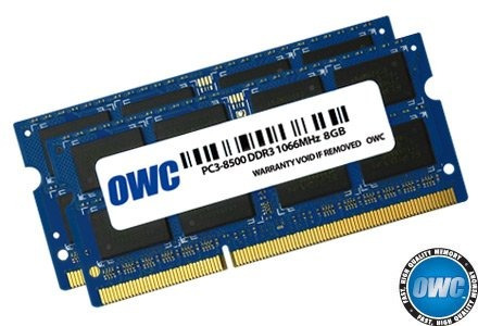 Owc 16 Gb (2 X 8 Gb) Pc8500 Ecc Ddr3 Non 1066 Mhz 204 Pin So