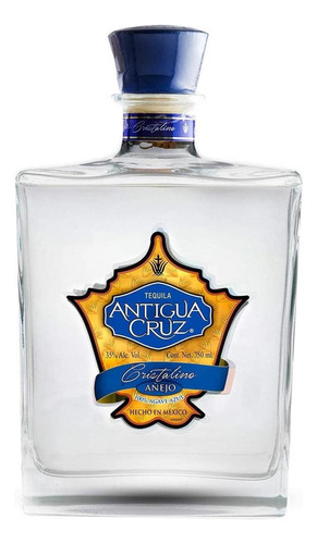 Pack De 4 Tequila Antigua Cruz Cristalino 750 Ml
