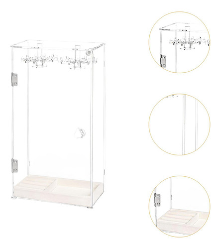 Organizador De Collares Giratorio, Soporte De Acrílico Para
