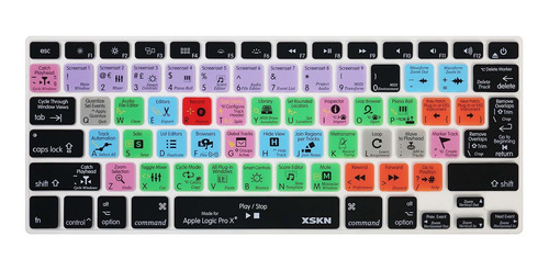 Xskn Logic Pro X 10.4 - Funda De Silicona Para Teclado De At