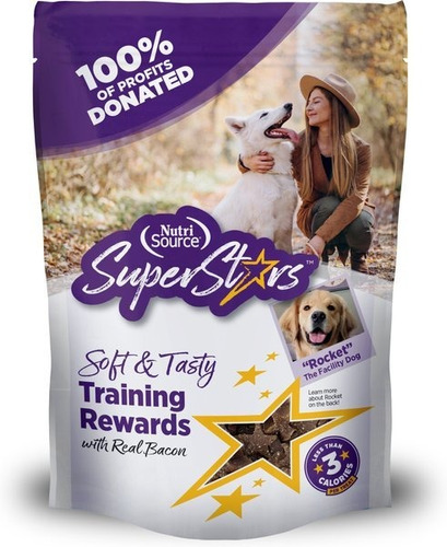 Nutrisource  Super Star Training Bacon Flavor Dog Treats, 6-