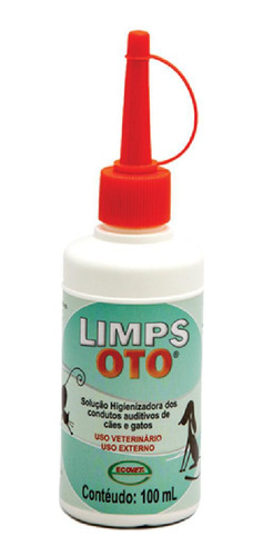 Solução Limps Oto Higienizadora Auricular 100ml Ecovet