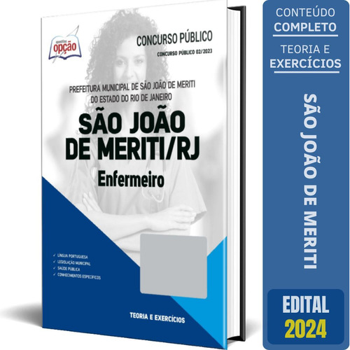 Apostila Prefeitura De São João Meriti Rj 2024 - Enfermeiro