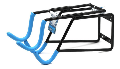 Imagen 1 de 3 de Gancho 2 Bicicletas Horizontal Pared Soporte Cicla Colgar