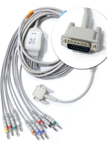 Cable Para Electrocatdiograma Ecg Ekg