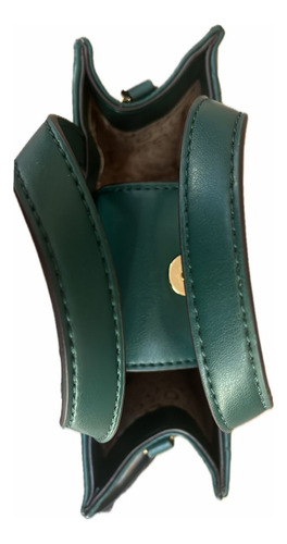 Bolsa Crossbody Guess - Estilo Y Comodidad Verde Oscuro Diseño Dorado Verde Oscuro