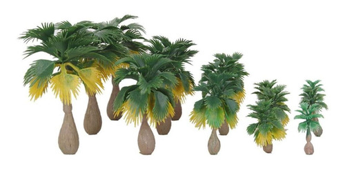 15x Modelo Palmera Diorama Suministros