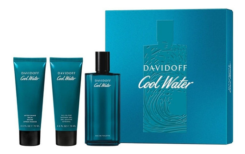 Perfume Cool Water Men 125ml Set (ver Obsequios) 3c