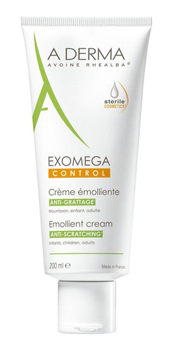 A-derma Exomega Control Crema Emoliente X 200 Ml