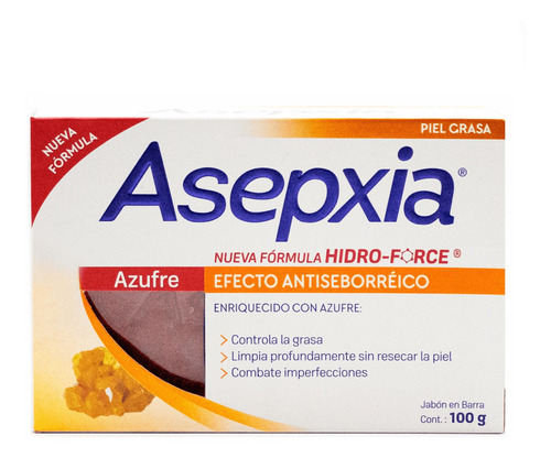 Asepxia Jabón Azufre 100g